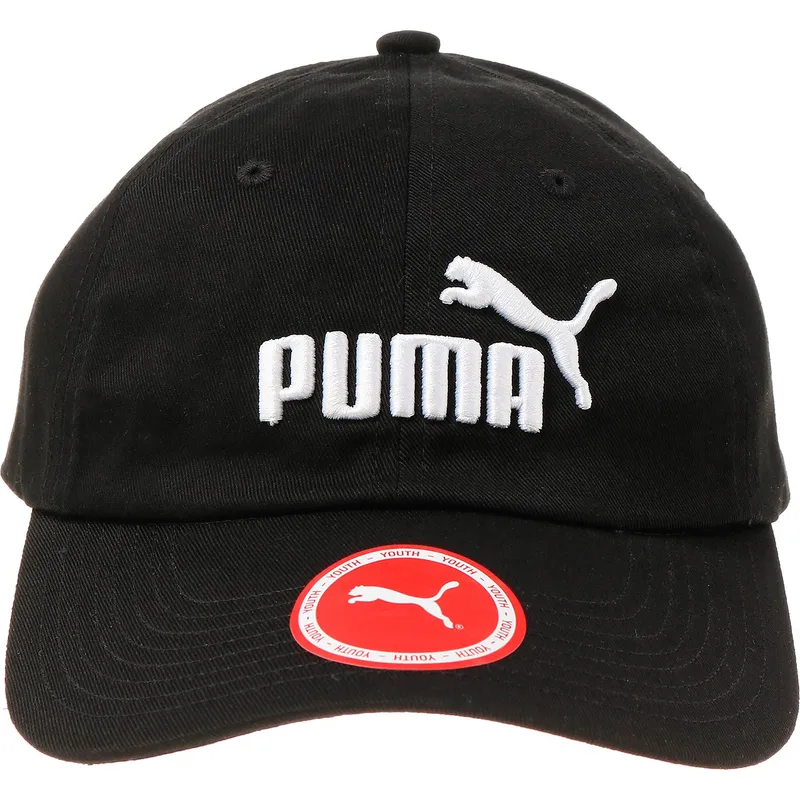 cepur-izliekta-melns-regulejams-berniem-essentials-no-puma