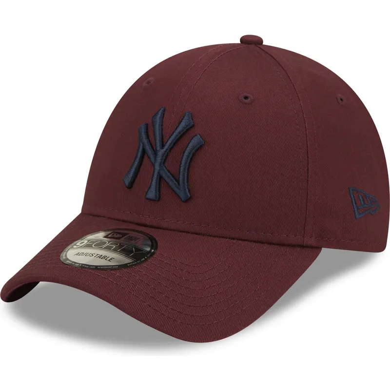 cepur-izliekta-sarkans-regulejams-9forty-league-essential-no-new-york-yankees-mlb-no-new-era