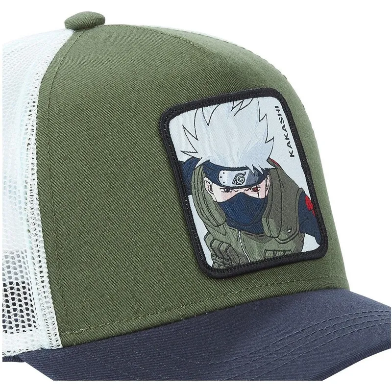 trucker-cap-grun-weiss-und-marineblau-kakashi-hatake-kak1-naruto-von-capslab
