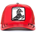 cepur-izliekta-truckeris-sarkans-snapback-stallion-cherry-mustang-the-farm-no-goorin-bros