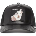 cepur-izliekta-truckeris-melns-snapback-lone-wolf-pack-boss-the-farm-no-goorin-bros