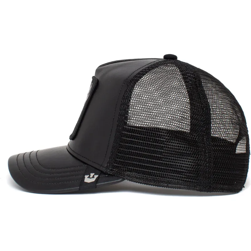 cepur-izliekta-truckeris-melns-snapback-lone-wolf-pack-boss-the-farm-no-goorin-bros