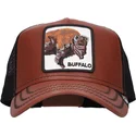 cepur-izliekta-truckeris-bruns-snapback-buffalo-caulk-the-wagon-the-farm-no-goorin-bros