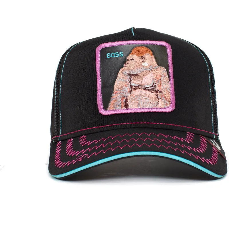 cepur-izliekta-truckeris-melns-snapback-boss-barrel-boss-the-farm-no-goorin-bros