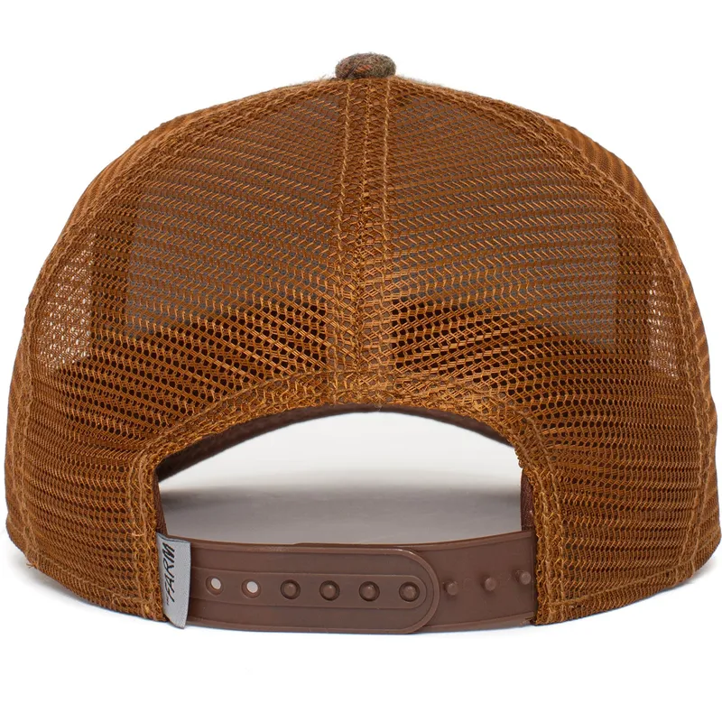 cepur-izliekta-truckeris-bruns-snapback-hard-hardwood-the-farm-no-goorin-bros