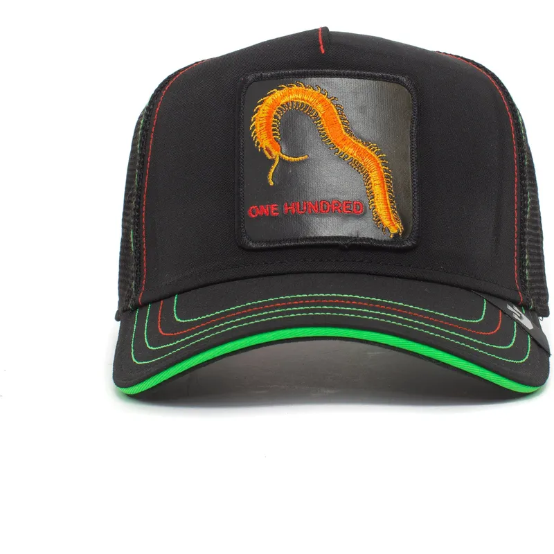 cepur-izliekta-truckeris-melns-snapback-one-hundred-bug-blaster-the-farm-no-goorin-bros