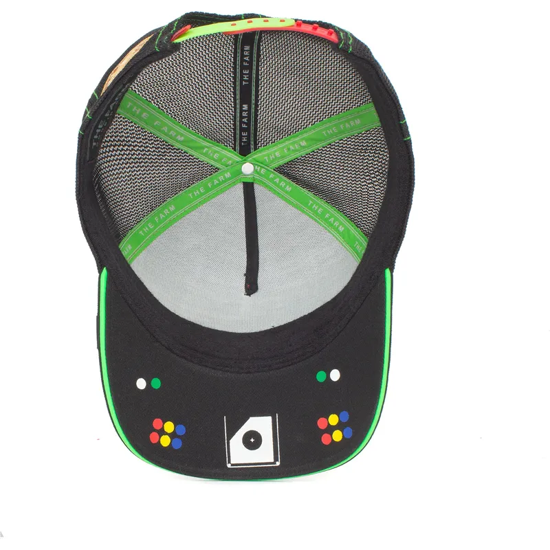 cepur-izliekta-truckeris-melns-snapback-one-hundred-bug-blaster-the-farm-no-goorin-bros