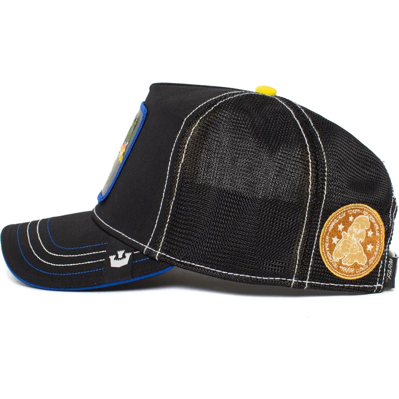 cepur-izliekta-truckeris-melns-snapback-big-mouth-puck-yeah-the-farm-no-goorin-bros