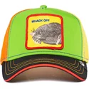 cepur-izliekta-truckeris-zals-snapback-whack-off-holey-moley-the-farm-no-goorin-bros