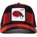 cepur-izliekta-truckeris-sarkans-snapback-lady-plaidy-bug-the-farm-no-goorin-bros