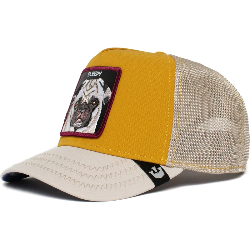 cepur-izliekta-truckeris-dzeltens-snapback-sleepy-nap-life-the-farm-no-goorin-bros