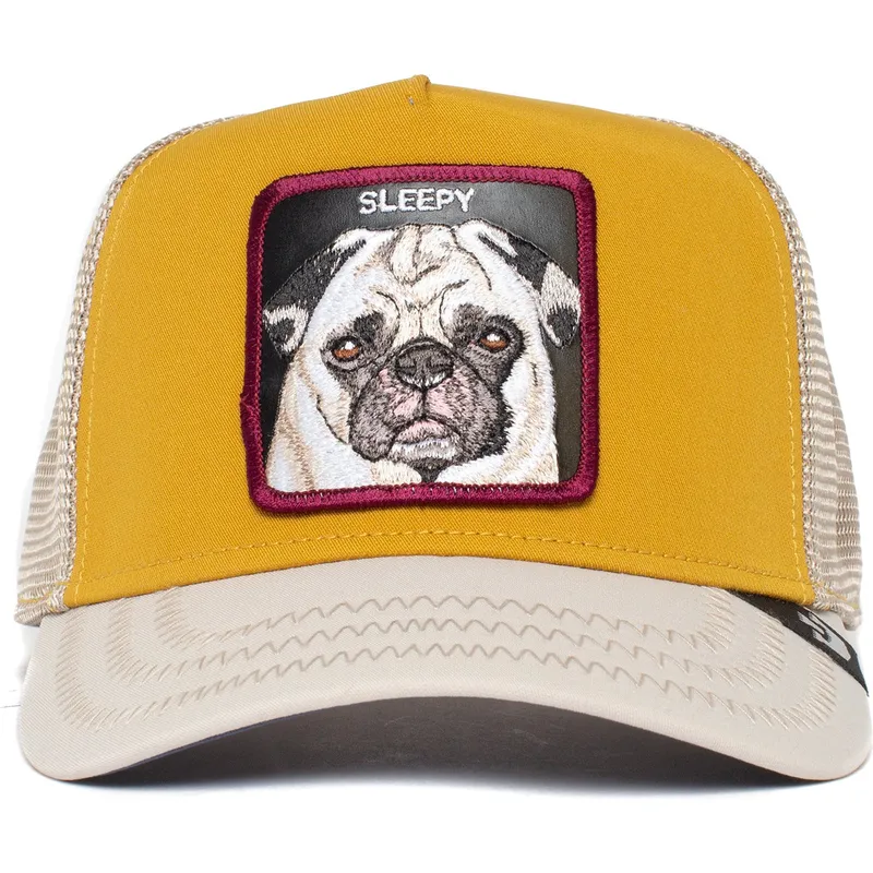 cepur-izliekta-truckeris-dzeltens-snapback-sleepy-nap-life-the-farm-no-goorin-bros