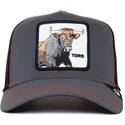 cepur-izliekta-truckeris-melns-snapback-reflective-the-farm-no-goorin-bros