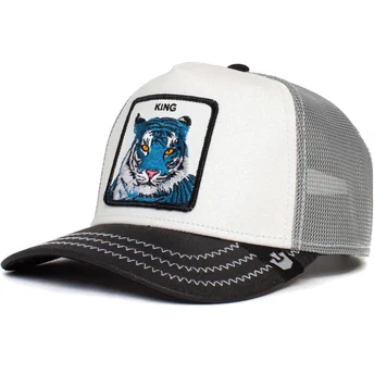 gorra-trucker-blanca-y-negra-tigre-king-sparkle-the-farm-de-goorin-bros
