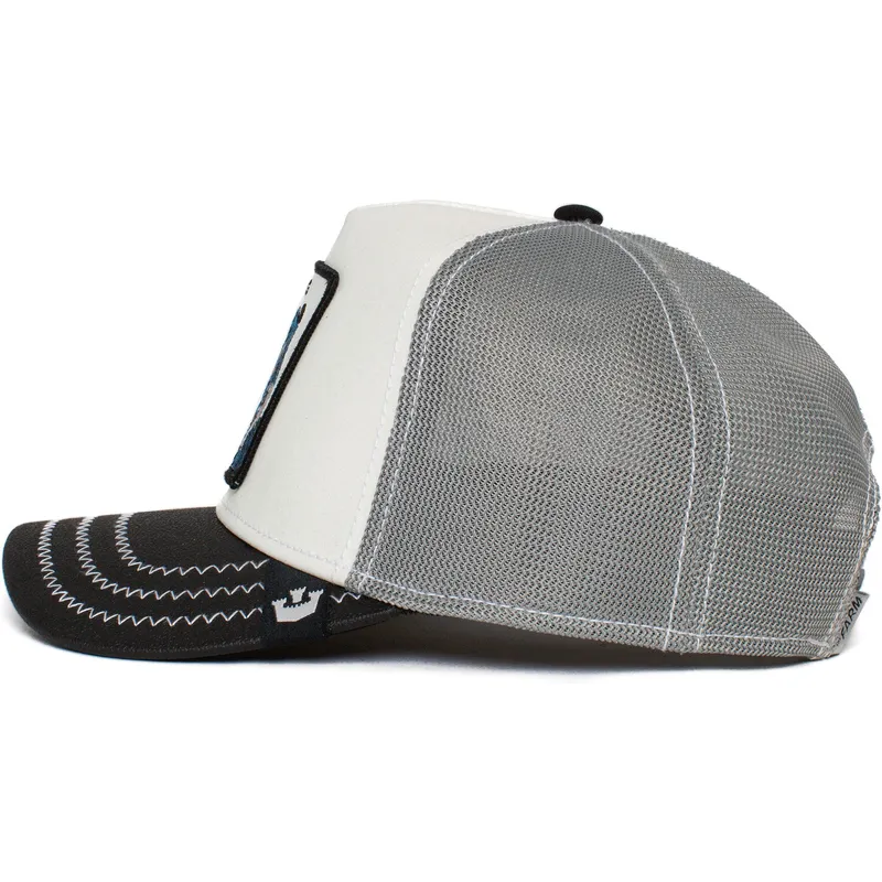 cepur-izliekta-truckeris-balts-snapback-king-sparkle-the-farm-no-goorin-bros