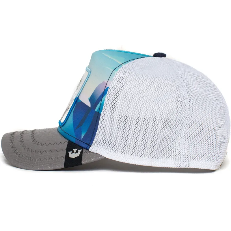 cepur-izliekta-truckeris-zils-snapback-nival-ice-cold-geometric-iceberg-the-farm-no-goorin-bros