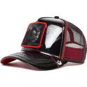 cepur-izliekta-truckeris-melns-snapback-black-panther-power-forever-patent-leather-the-farm-no-goorin-bros
