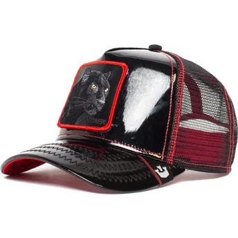 schwarze-pantera-trucker-kappe-black-panther-power-forever-patentleder-the-farm-von-goorin-bros