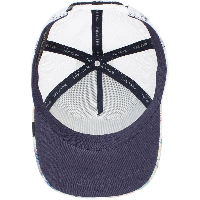 cepur-izliekta-truckeris-balts-snapback-shark-tie-dye-the-farm-no-goorin-bros