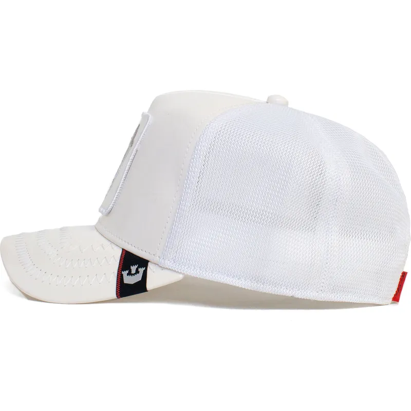 cepur-izliekta-truckeris-balts-snapback-lone-wolf-big-white-patent-leather-the-farm-no-goorin-bros
