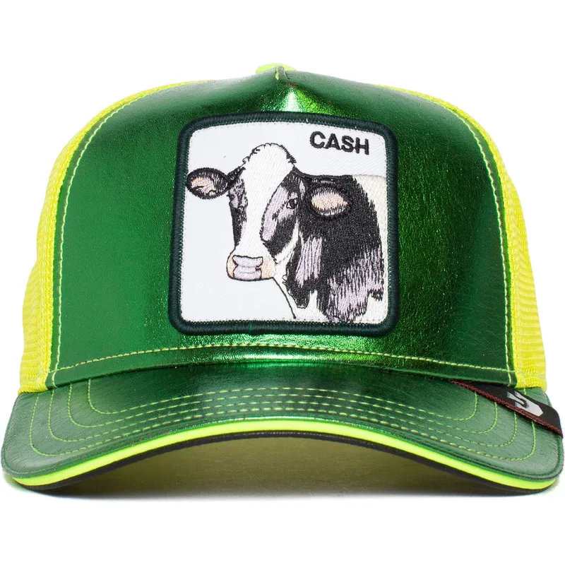 cepur-izliekta-truckeris-zals-snapback-cash-shine-metallic-the-farm-no-goorin-bros