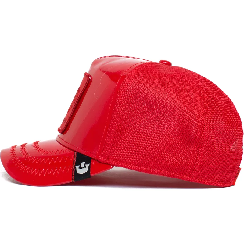 cepur-izliekta-truckeris-sarkans-snapback-cock-big-red-patent-leather-the-farm-no-goorin-bros