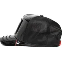 cepur-izliekta-truckeris-melns-snapback-black-sheep-big-black-patent-leather-the-farm-no-goorin-bros