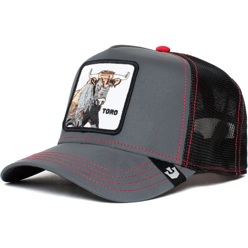 cepur-izliekta-truckeris-melns-snapback-reflective-the-farm-no-goorin-bros