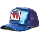 cepur-izliekta-truckeris-zils-snapback-no-siam-fighter-blue-light-metallic-the-farm-no-goorin-bros