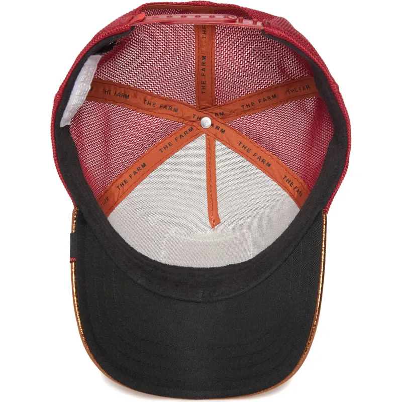 cepur-izliekta-truckeris-oranzs-snapback-spotlight-metallic-the-farm-no-goorin-bros