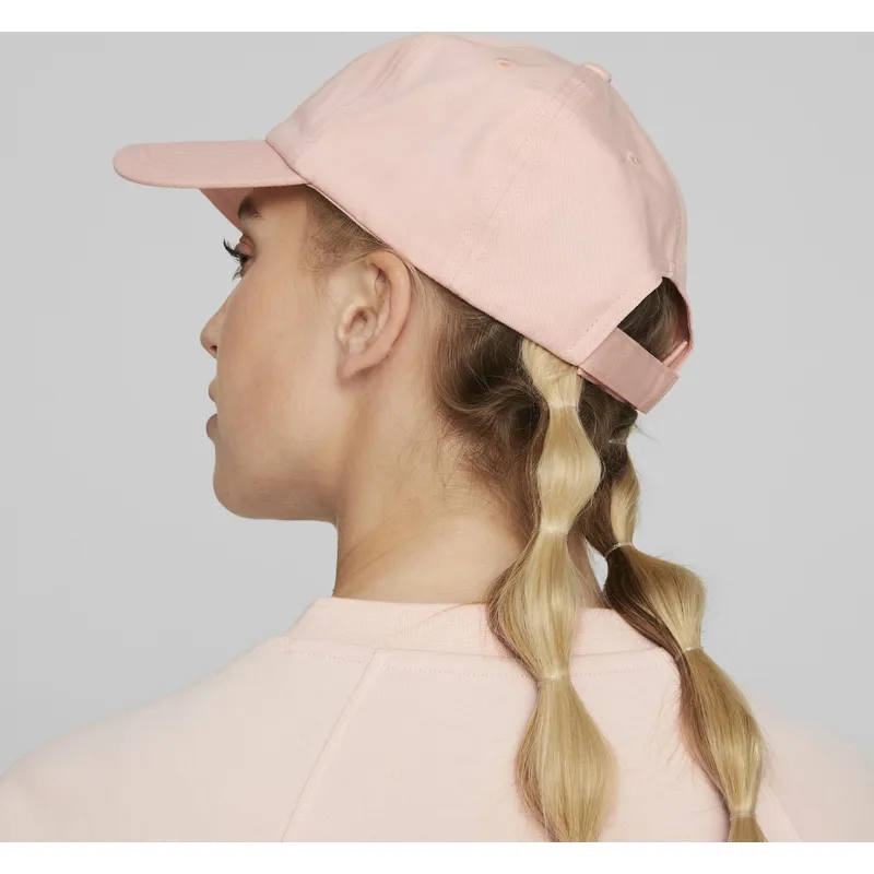 gebogene-rosa-verstellbare-kappe-essentials-cat-logo-von-puma