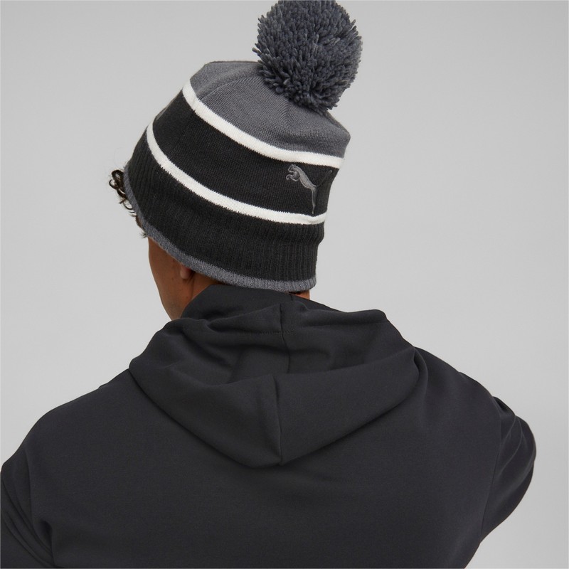 puma-black-and-grey-beanie-with-pompom