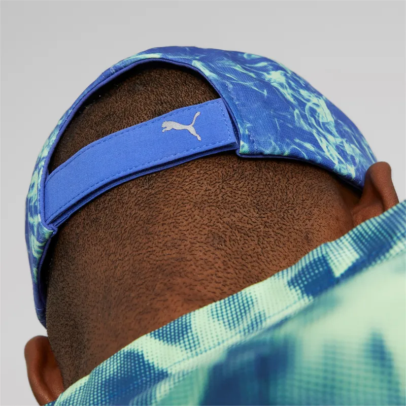 cepur-izliekta-zils-regulejams-running-cap-iii-no-puma