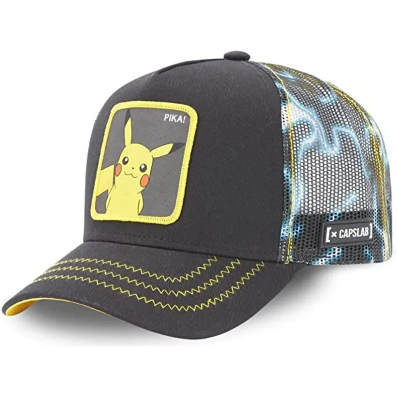 cepur-izliekta-truckeris-melns-snapback-pkm2-ele1-pikachu-pokemon-no-capslab