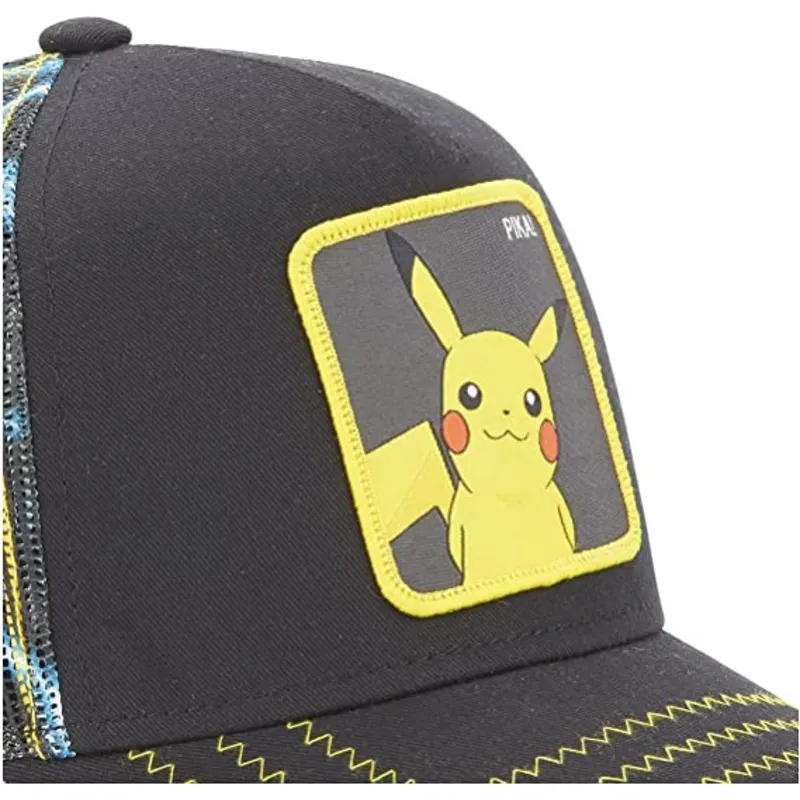 cepur-izliekta-truckeris-melns-snapback-pkm2-ele1-pikachu-pokemon-no-capslab
