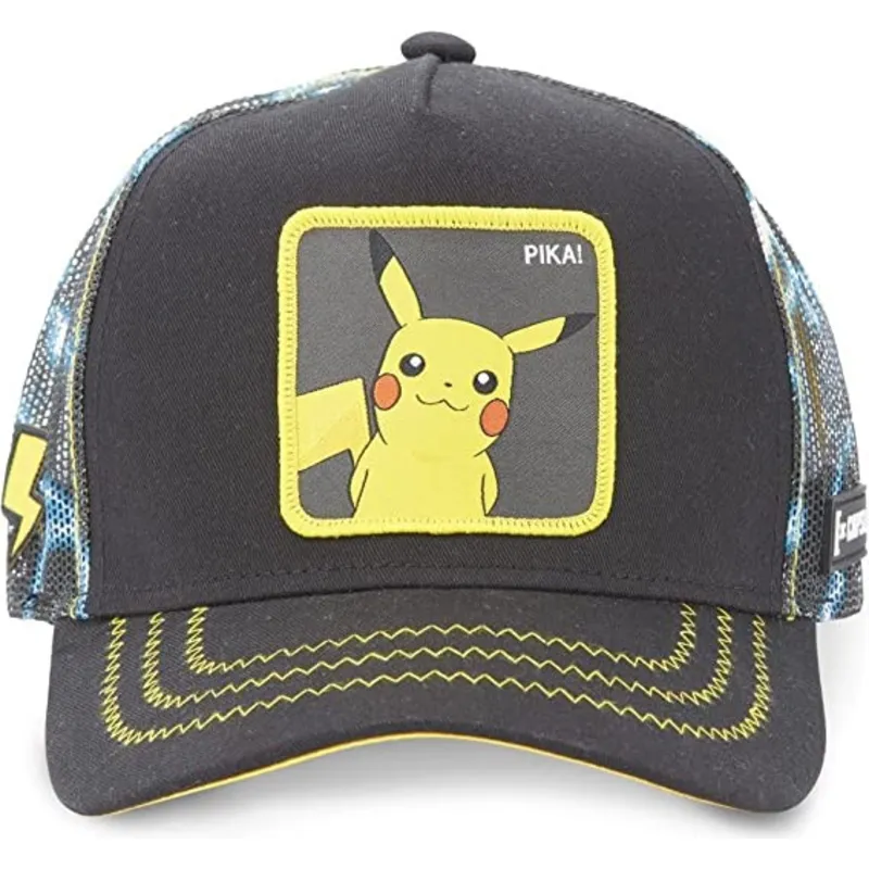 cepur-izliekta-truckeris-melns-snapback-pkm2-ele1-pikachu-pokemon-no-capslab