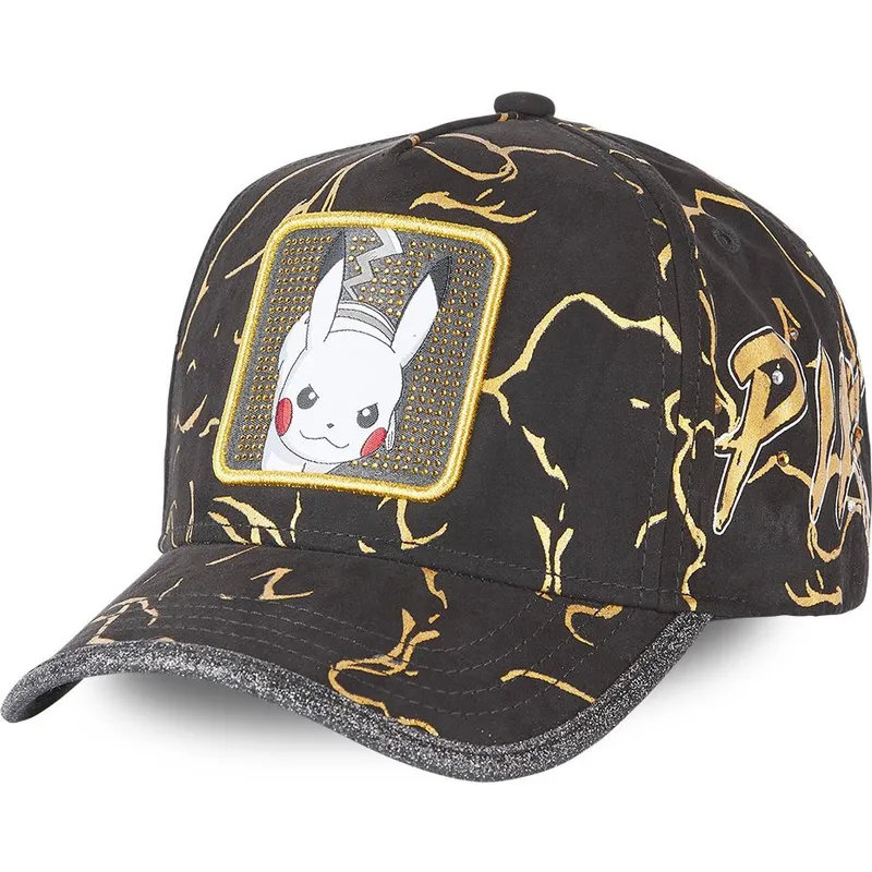 cepur-izliekta-melns-regulejams-tag-ele1-pikachu-pokemon-no-capslab