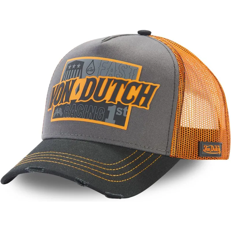 cepur-izliekta-truckeris-peleks-snapback-fast-racing-arac-gre-no-von-dutch
