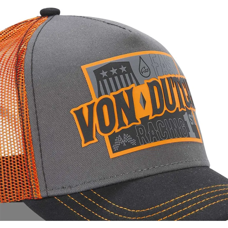 cepur-izliekta-truckeris-peleks-snapback-fast-racing-arac-gre-no-von-dutch