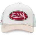 weisse-und-beige-gebogene-snapback-kappe-kys-von-von-dutch