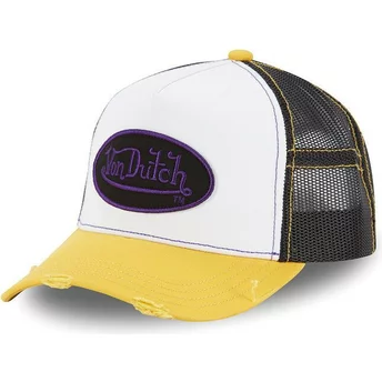 Von Dutch SUM AMB White, Black and Yellow Trucker Hat