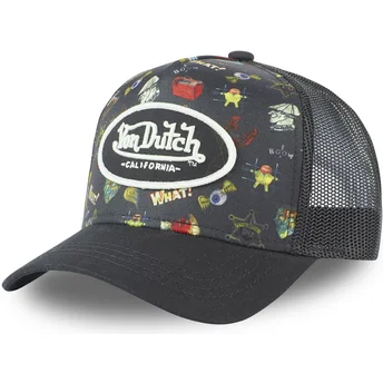 Cap izliekta black snapback no Von Dutch