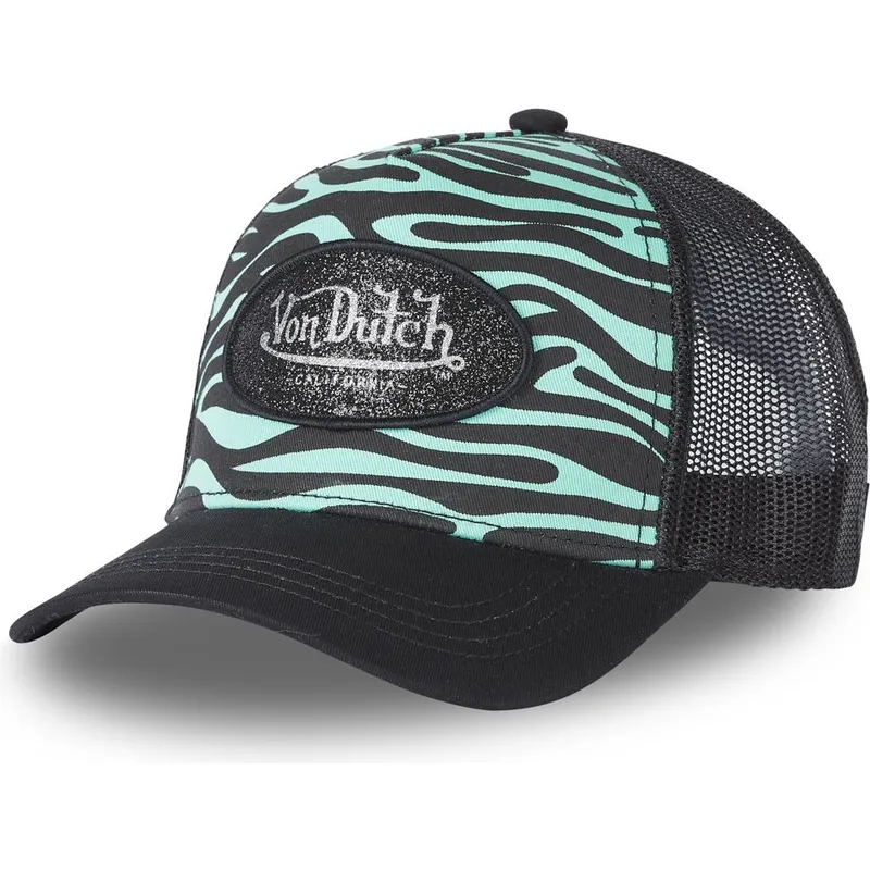 cepur-izliekta-truckeris-melns-snapback-zebr-t-no-von-dutch