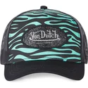 cepur-izliekta-truckeris-melns-snapback-zebr-t-no-von-dutch