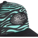 cepur-izliekta-truckeris-melns-snapback-zebr-t-no-von-dutch