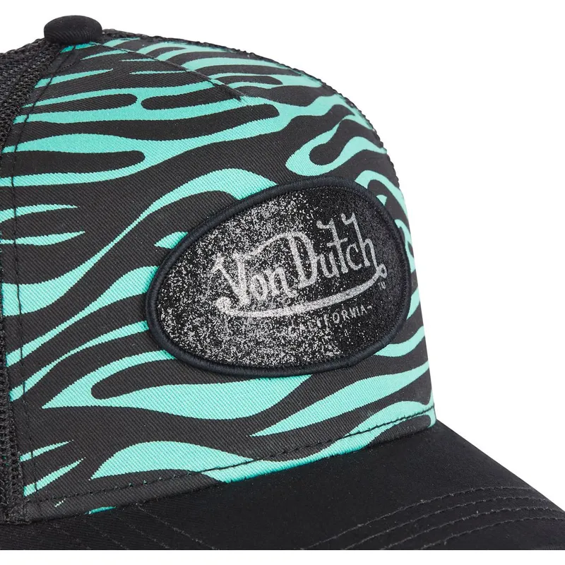 cepur-izliekta-truckeris-melns-snapback-zebr-t-no-von-dutch