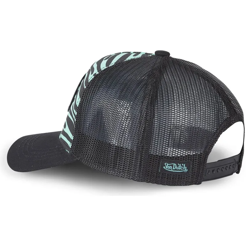 cepur-izliekta-truckeris-melns-snapback-zebr-t-no-von-dutch