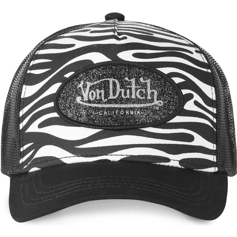cepur-izliekta-truckeris-melns-snapback-zebr-wnr-no-von-dutch