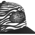 cepur-izliekta-truckeris-melns-snapback-zebr-wnr-no-von-dutch