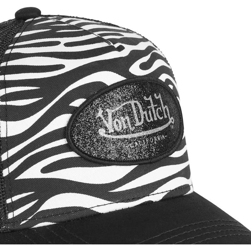 cepur-izliekta-truckeris-melns-snapback-zebr-wnr-no-von-dutch